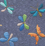 Butterflies quilt detail image 1