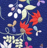 harvestwreath quilt detail image 1